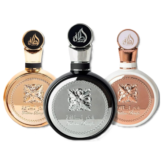 Lattafa Fakhar Men,Women & Fakhar Gold Extrait Fragrance Bundle for Everyone