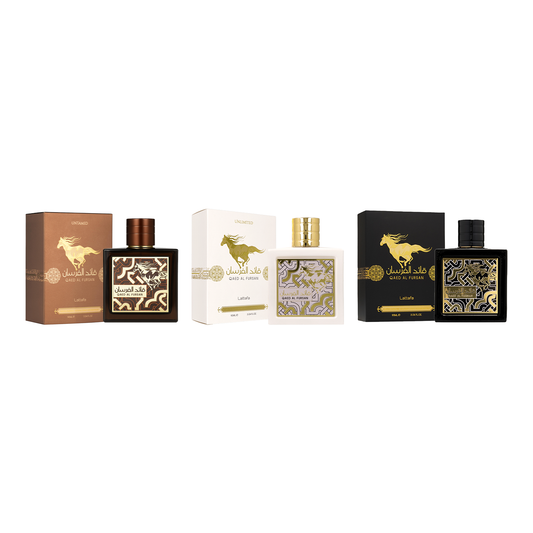 Lattafa Qaed Al Fursan, Fursan Unlimited & Fursan Untamed Fragrance Bundle for Everyone