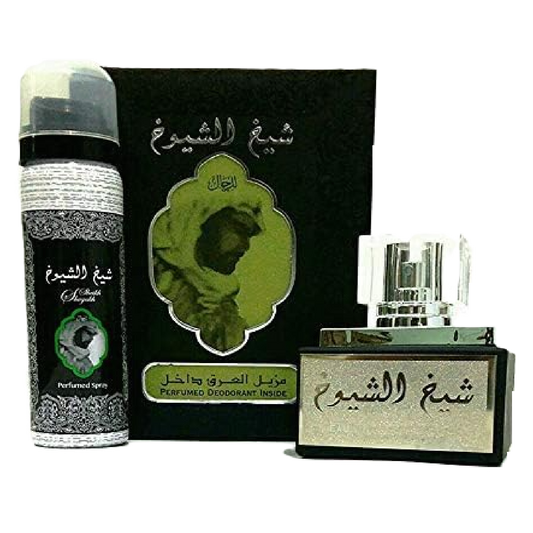 Lattafa Sheikh Al Shuyukh Black Fragrance Bundle for Men