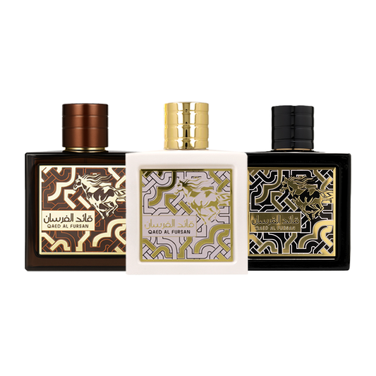 Lattafa Qaed Al Fursan, Fursan Unlimited & Fursan Untamed Fragrance Bundle for Everyone