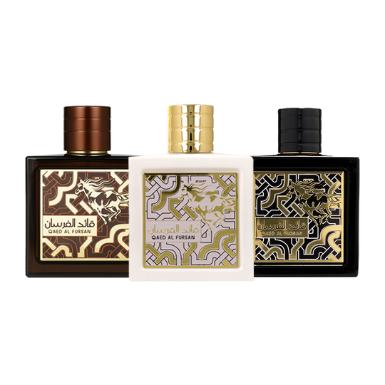 Lattafa Qaed Al Fursan, Fursan Unlimited & Fursan Untamed Fragrance Bundle for Everyone
