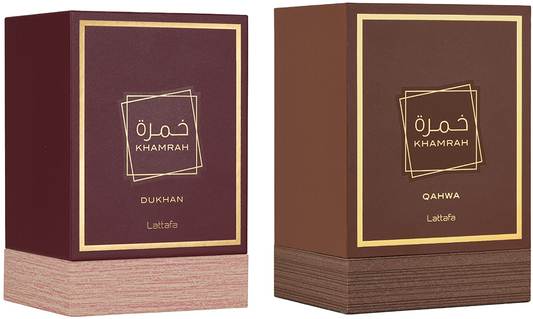 Lattafa Khamrah Qahwa & Dukhan Fragrance Bundle for Everyone
