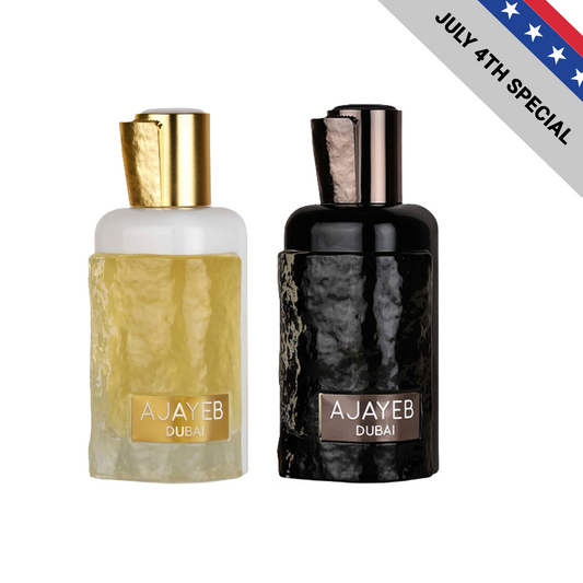 Lattafa Ajayeb Dubai 2 Pcs Fragrance Bundle for Everyone