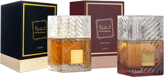 Lattafa Khamrah & Dukhan Fragrance Bundle for Everyone