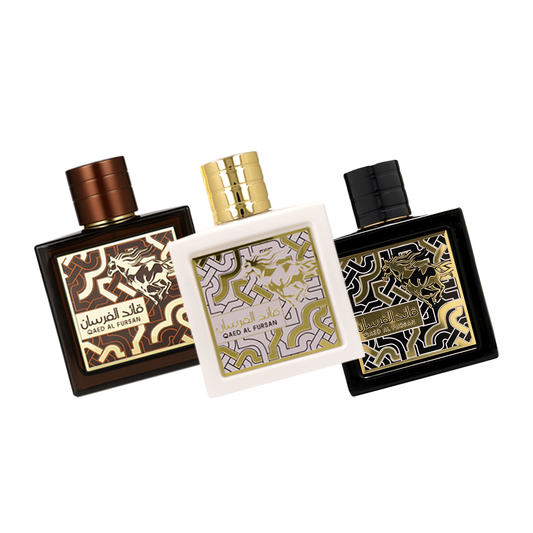 Lattafa Qaed Al Fursan, Fursan Unlimited & Fursan Untamed Fragrance Bundle for Everyone