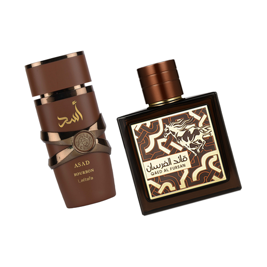 Lattafa Asad Bourbon & Qaed Al Fursan Untamed Fragrance Bundle for Everyone