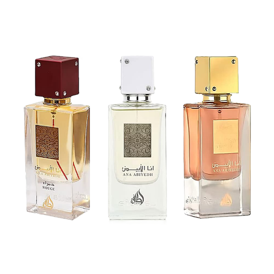 Lattafa Ana Abiyedh 3 Pcs Fragrance Bundle for Everyone