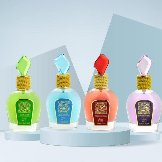 Lattafa Thameen Collection Musk 4 Pcs Fragrance Bundle for Women